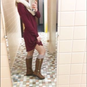 Long-sleeved t-shirt dress